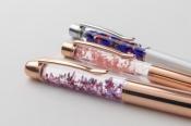 ハーバリウムボールペン　5本セット　ピンク/ピンクゴールド